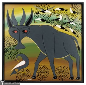 Tingatinga School Painting - A. Hassani