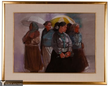 Clifford Beck, 'Sunday Sunny Afternoon' Pastel