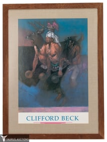 Clifford Beck - Deer Dance Exhibition Poster