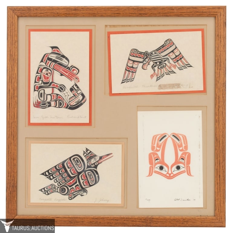 Native American Haida Lithograph Collage (1 of 7)