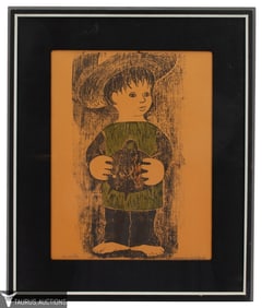 Margery Niblock - "El Nino" Woodblock Print
