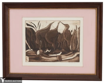 Pencil Signed Wood Block - Shore Birds