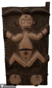 Punu - Granary Door / Panel, Carved Wood