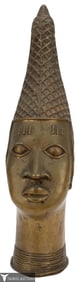 Nigerian Queen Idia Figurehead - Brass Bust