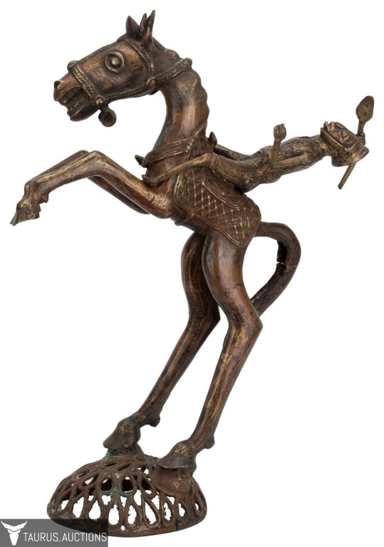 Tikar, Cameroon - Bronze Horse & Rider (1 of 10)