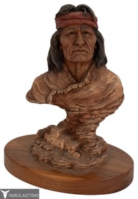 Neil Rose 'Peaceful One' Native American Sculpture
