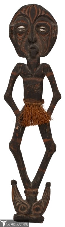 Sepik River Carved Wood Figural Hook (1 of 6)