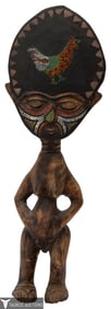 African Beaded, Carved Wood Ashanti Fertility Doll