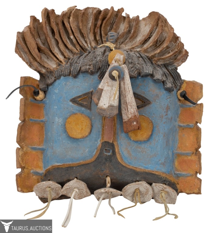Agnes Sims - Terracotta Mask Wall Hanging (1 of 11)