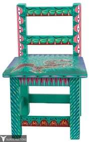 Oaxacan Hand Painted Child's Chair