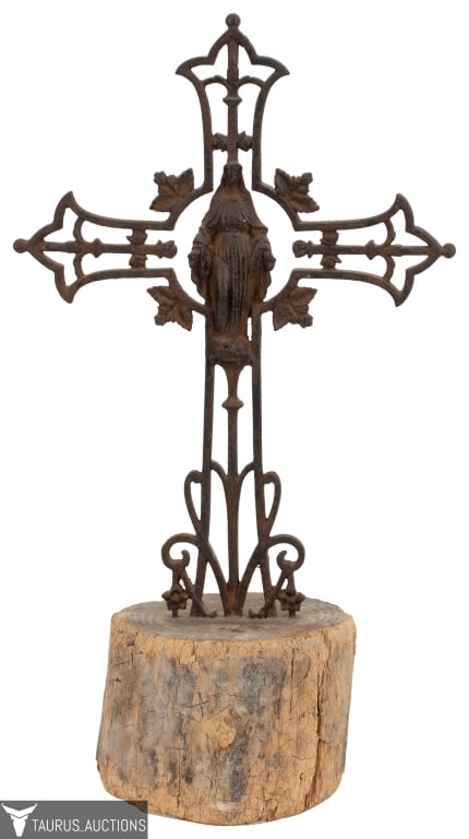 Standing Cast Iron Altar Cross - Cruz Cielo (1 of 9)