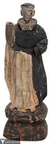 Carved Santos Sculpture, Polychrome Wood