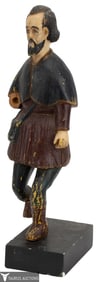 Polychrome Wood Carved Santos Figure
