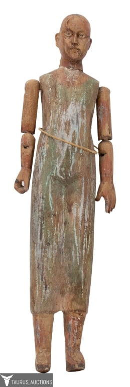 Articulated Religious Santo Figure with Glass Eyes (1 of 10)