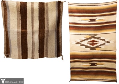 Handmade Southwestern Saddle Blanket & Zapotec Rug