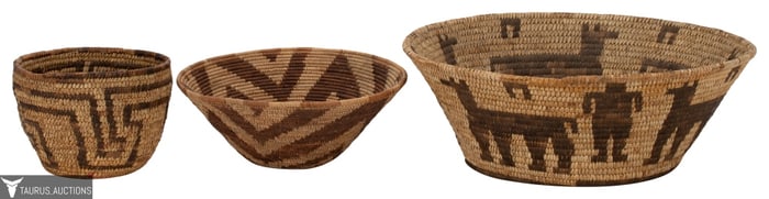 Native American Woven Basket Lot