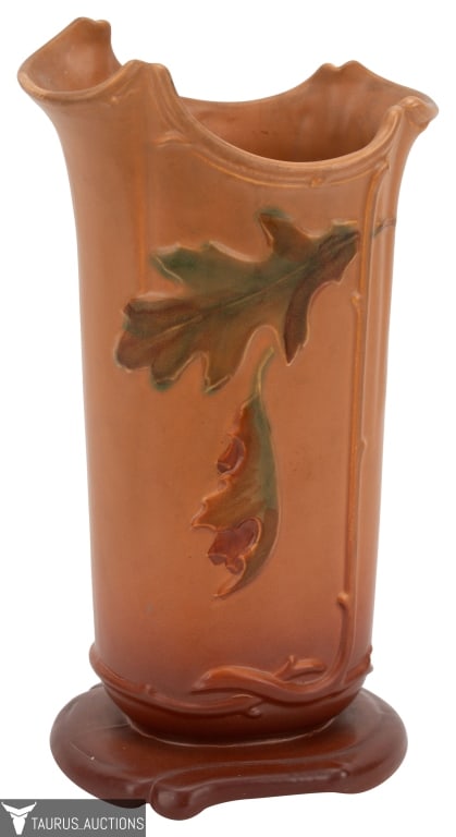 Weller Art Pottery - Oak Leaf & Acorn Vase. (1 of 10)