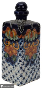 Mexican Talavera - La Corona Square Lidded Jar