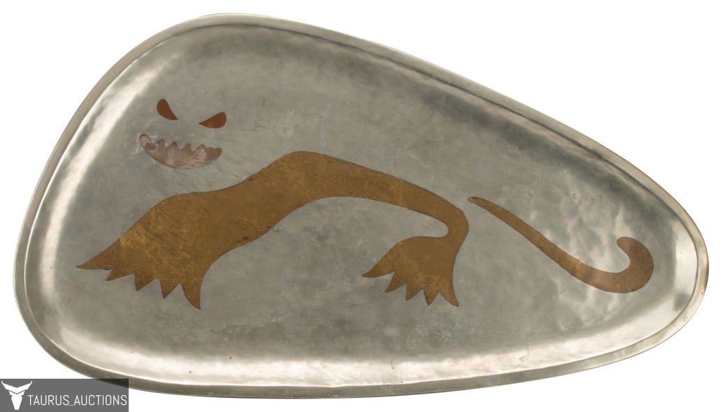 Chato Castillo Mixed Metal Tray, Cat (1 of 7)