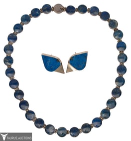 Sterling Silver & Lapis Jewelry Lot