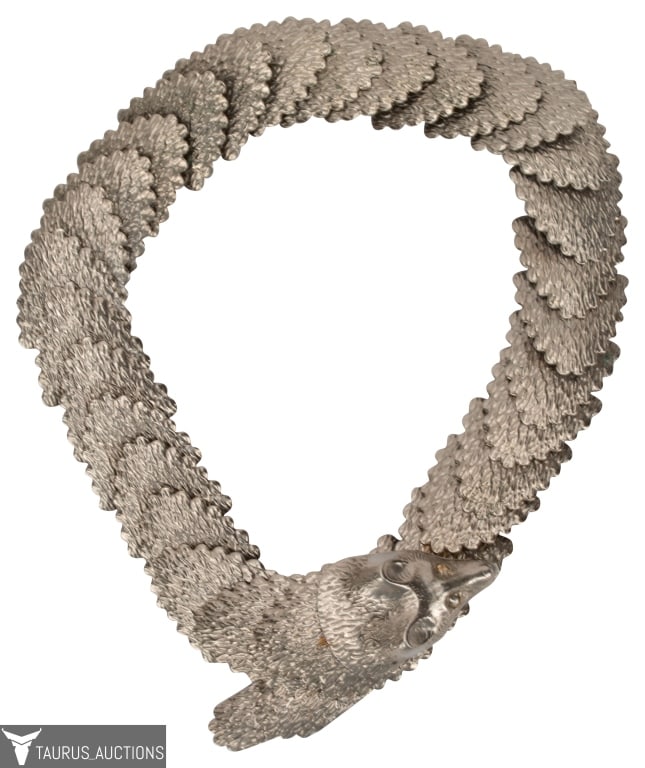 Silver Tone Figural Fox Articulated Belt (1 of 8)