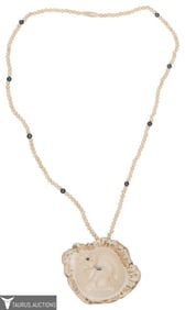 Native American Carved Beaver Pendant Necklace