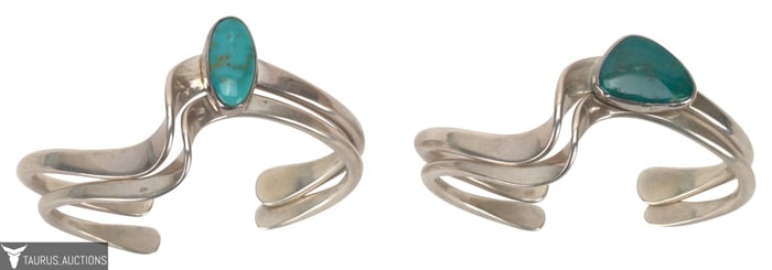 Alfonso Tenorio Silver & Turquoise Bracelets