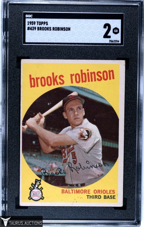 1959 Topps #439 Brooks Robinson Card SGC 2 A (1 of 2)