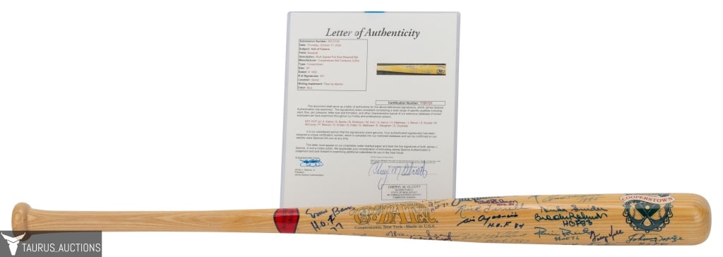 Hall Of Fame ++ Signed Baseball Bat - Hank Aaron + (1 of 10)