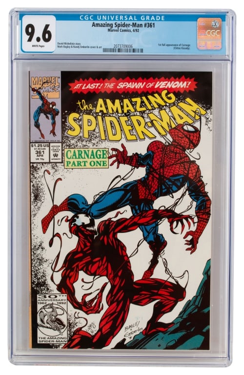 Marvel Comics Amazing Spider-Man #361 CGC 9.6 (1 of 3)