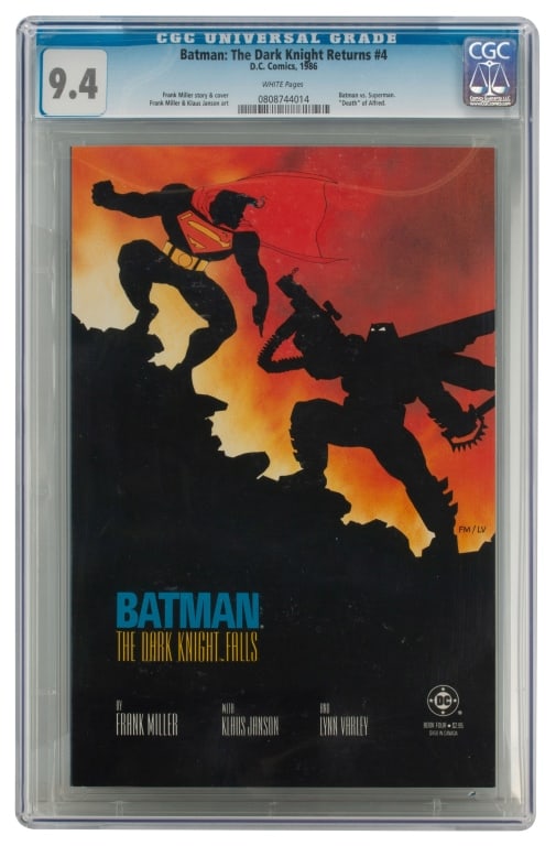 D.C. Batman The Dark Knight Returns #4 CGC 9.4 (1 of 3)