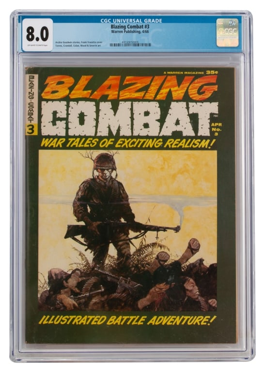 Warren Publishing Blazing Combat #3 CGC 8.0 (1 of 3)