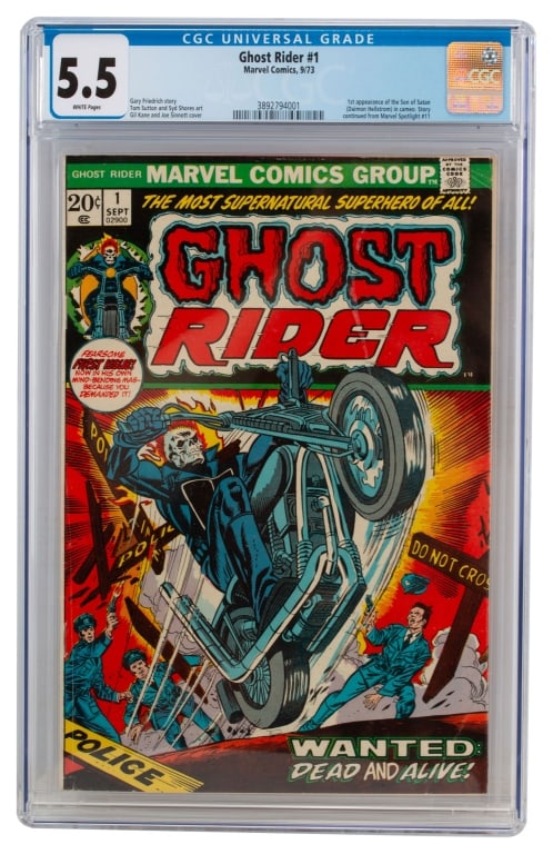 Marvel Comics Ghost Rider #1 CGC 5.5 First Issue (1 of 3)