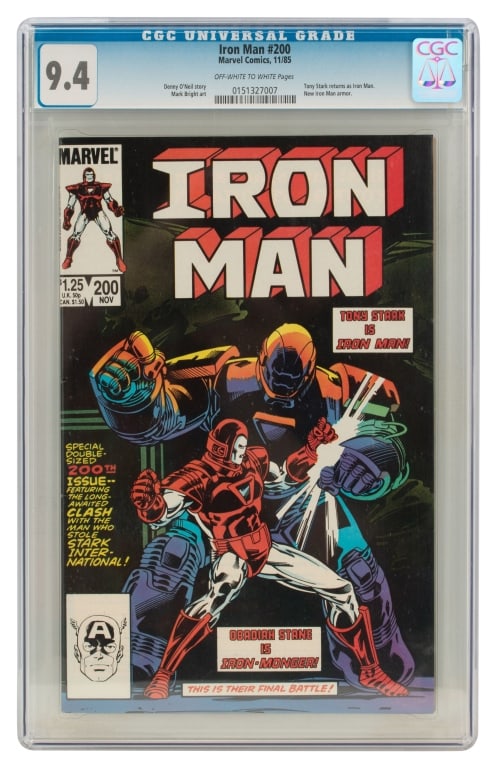 Marvel Comics Iron Man #200 CGC 9.4 (1 of 3)