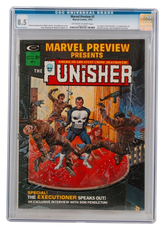 Marvel Preview Comic #2 Punisher CGC 8.5 (1 of 3)