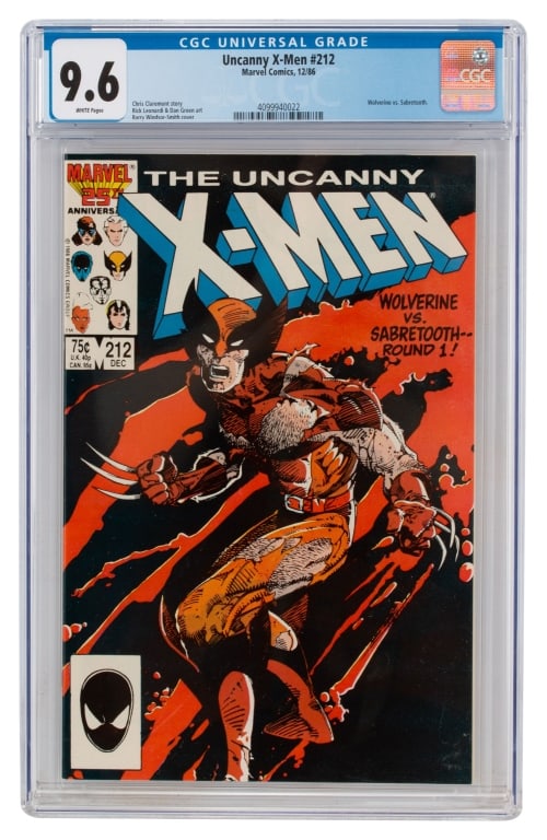 Marvel Comics Uncanny X-Men #212 CGC 9.6 (1 of 3)