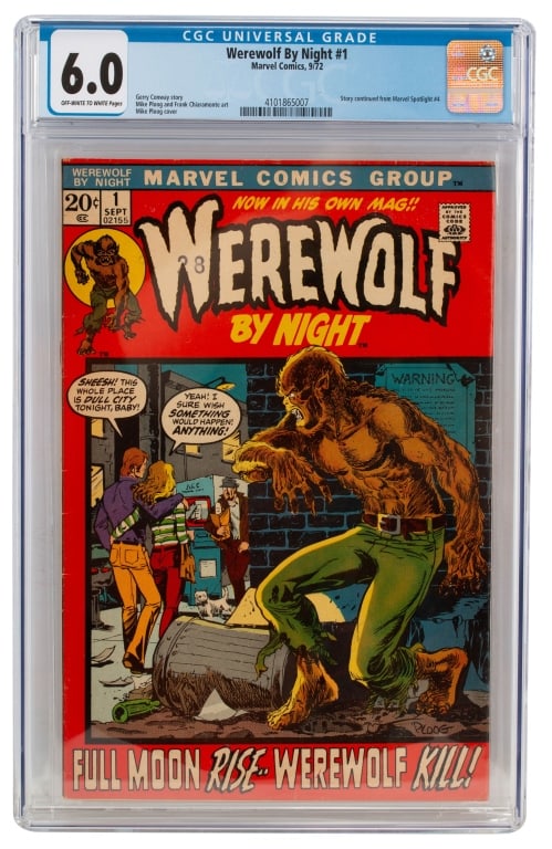 Marvel Comics Werewolf By Night #1 CGC 6.0 (1 of 3)