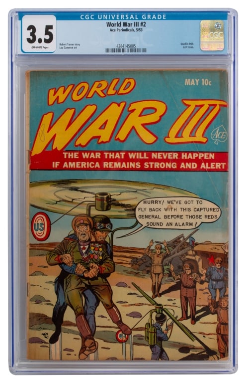 Ace Periodicals Comics World War III #2 CGC 3.5 (1 of 3)