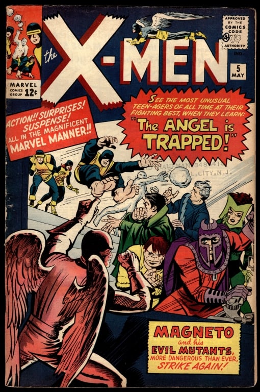 Marvel The X-Men #5 Silver Age Comic Book (1 of 4)