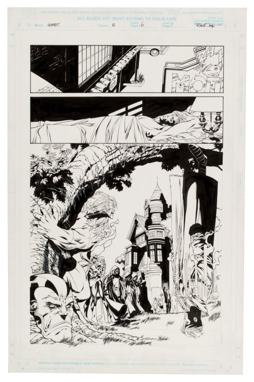 Original Matt Broome Gambit #8 Marvel Comic Art (1 of 6)