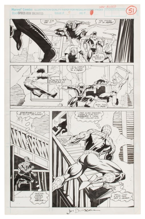Jan Duursema Spider-Man Unlimited #5 Comic Art (1 of 6)