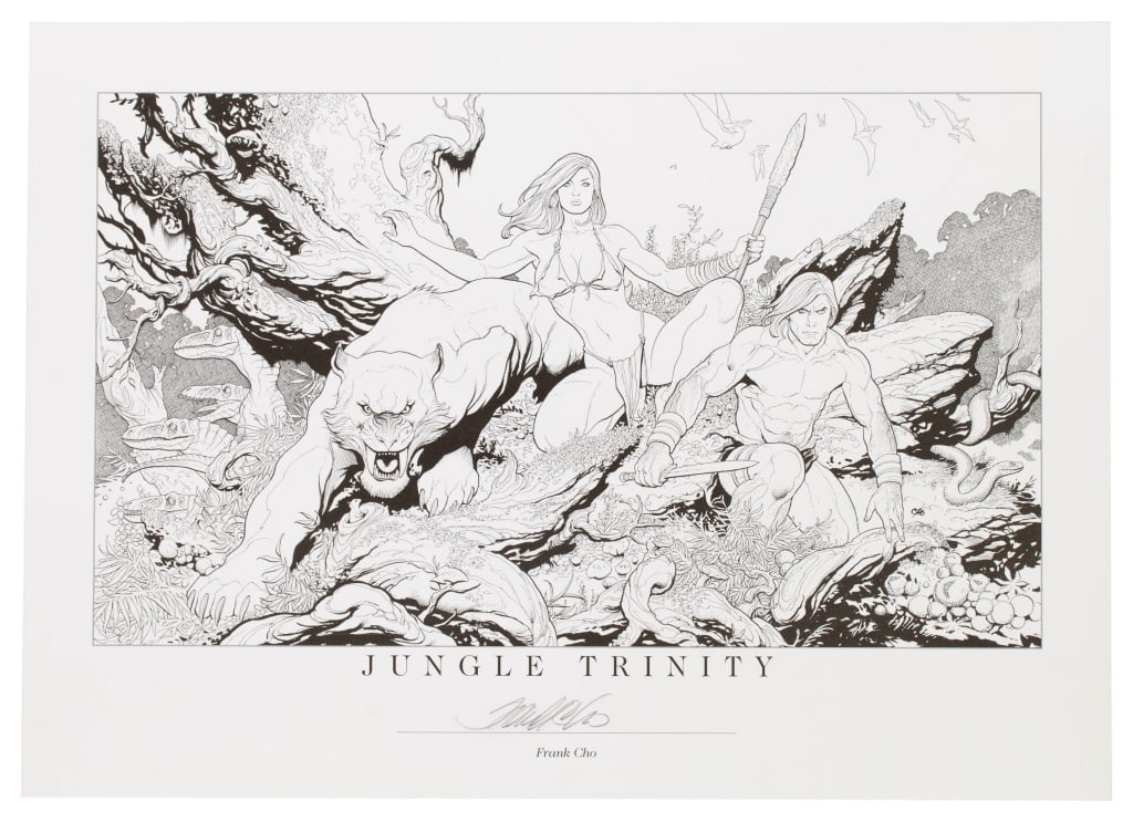 Jungle Trinity Frank Cho Signed Poster Print (1 of 2)