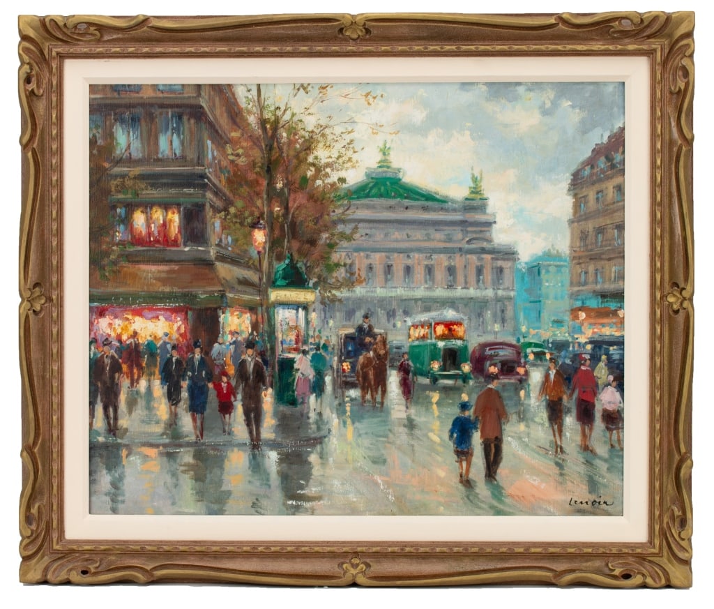 Andre Lenoir Paris Streetscape Painting (1 of 8)