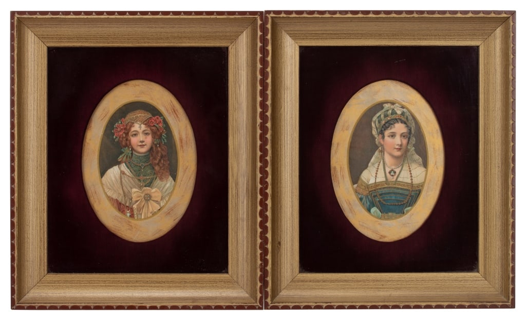 Two Framed Cameo Portrait Miniatures (1 of 7)