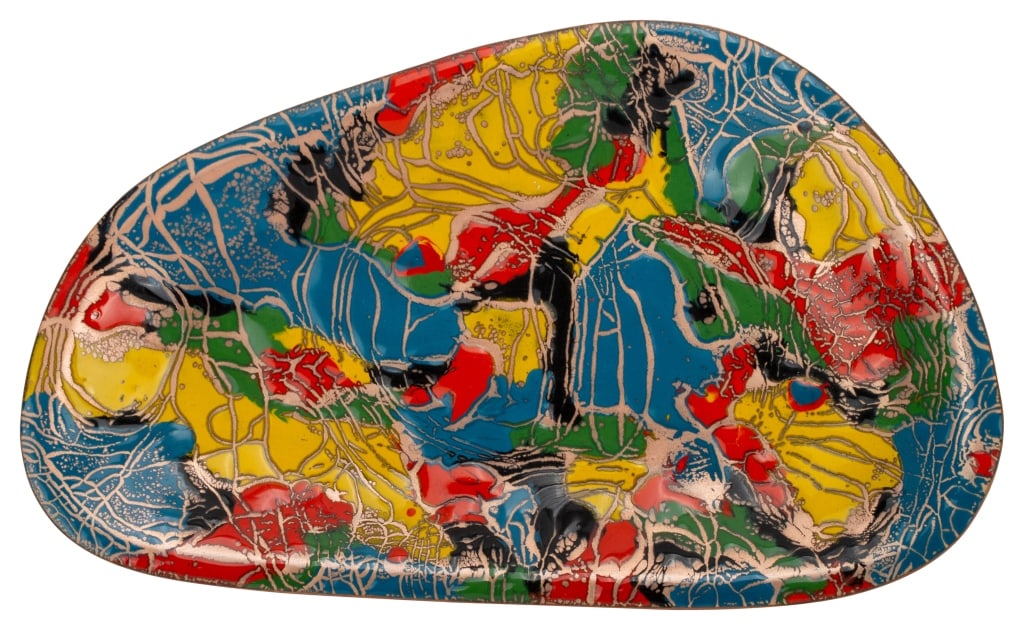 Annemarie Davidson MCM Abstract Enamel Dish (1 of 7)