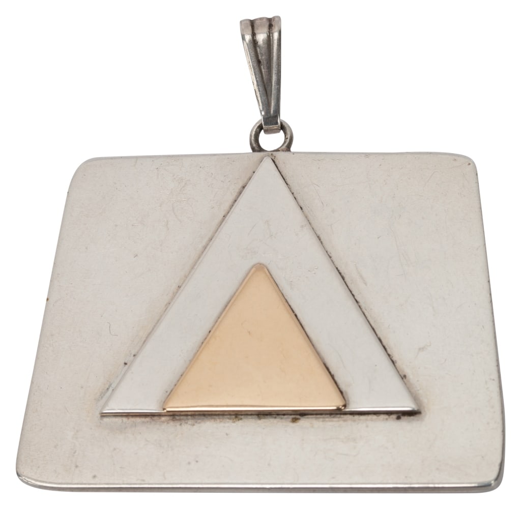 Sterling 14K Gold Avedon Modernist Pendant (1 of 7)