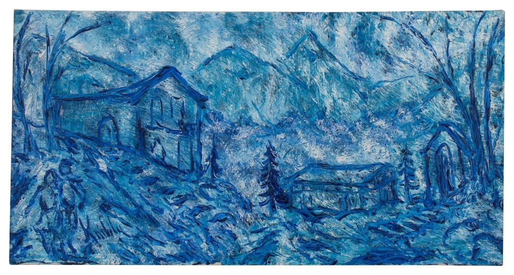 Antoine Knibily Winterscape Oil on Canvas (1 of 7)