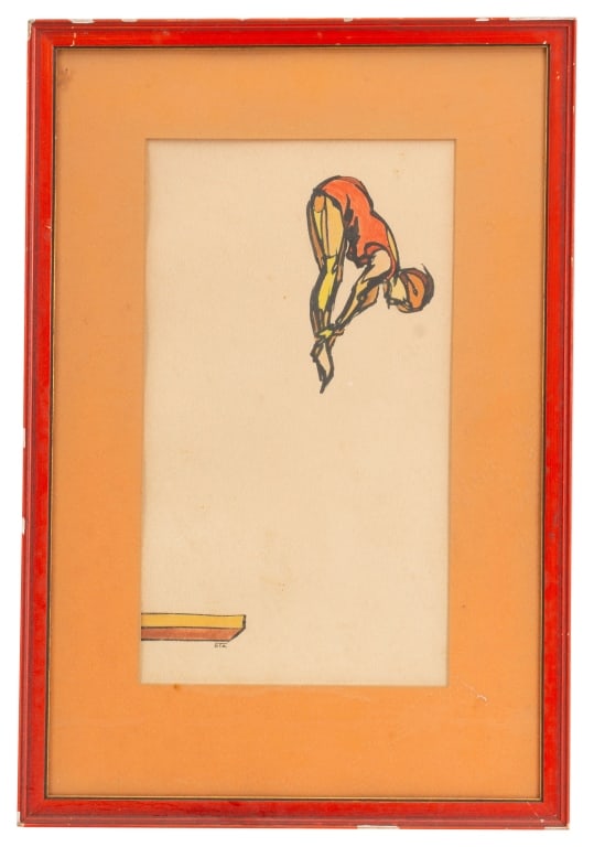 DTA - Art Deco Watercolor Diver (1 of 6)