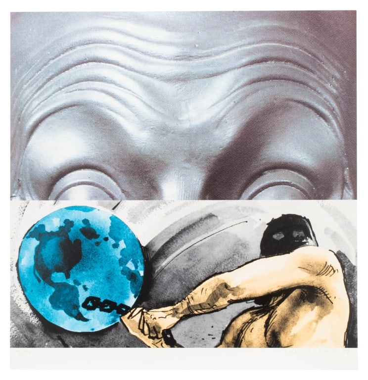 John Baldessari - Raised Eyebrows Screenprint (1 of 9)