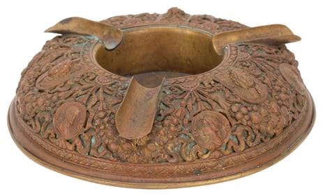 Antique French Gilt Bronze Figural Cigar Ashtray